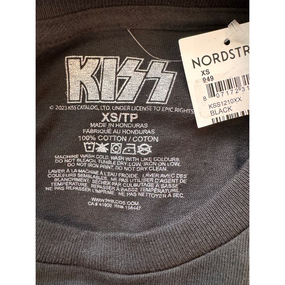 New KISS NORDSTROM Men's Black Creatures Of The Night Band Tee Size XS - Picture 4 of 4